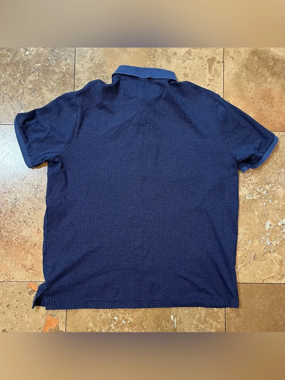 Polo Ralph Lauren Men’s Classic Fit Floral Plaid Blue Pattern Polo Shirt L